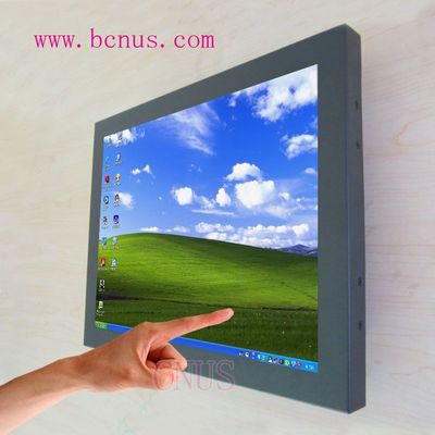 【CNUS 深圳廠家直銷15寸金屬液晶工業觸摸顯示器 LED高亮度1100 15寸觸摸屏工控機】價格_廠家 - 中國供應商